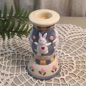Vintage Kurt Adler Bunny Rabbit Spring Candle Holder